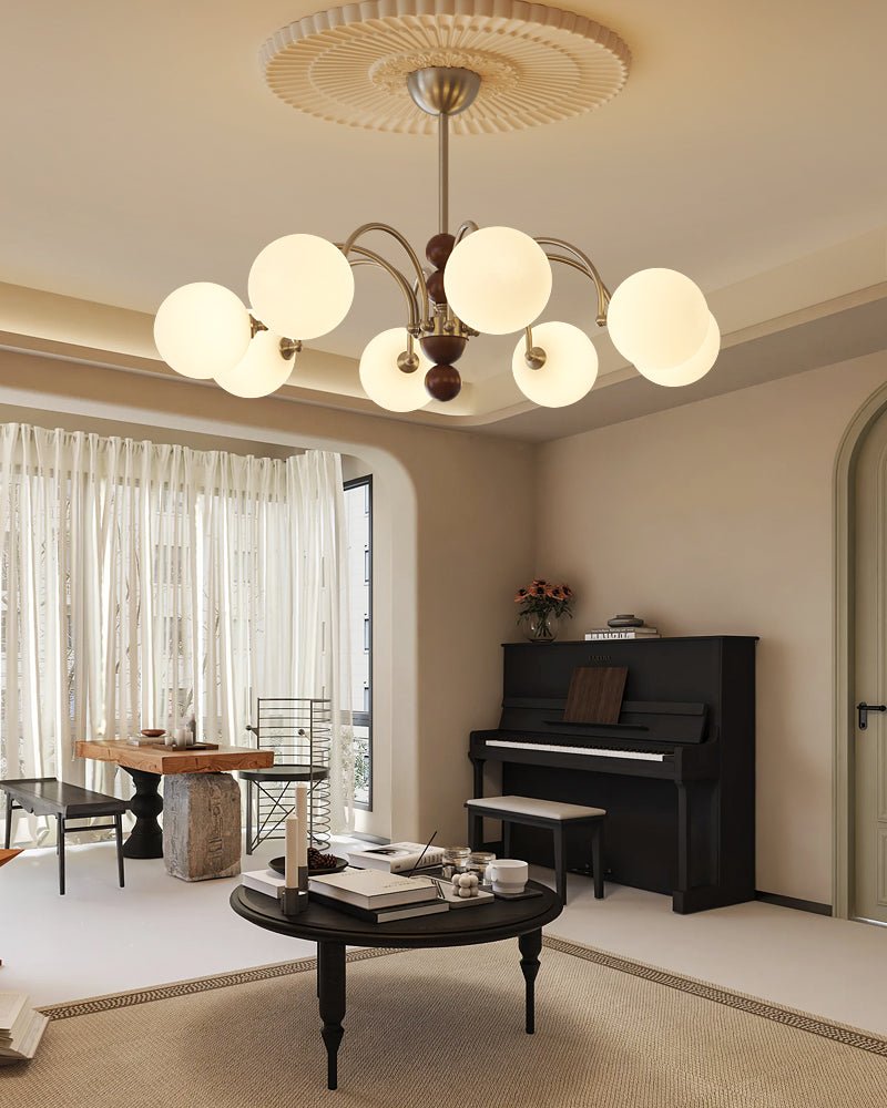 Orbital Curve Chandelier - Letslighting