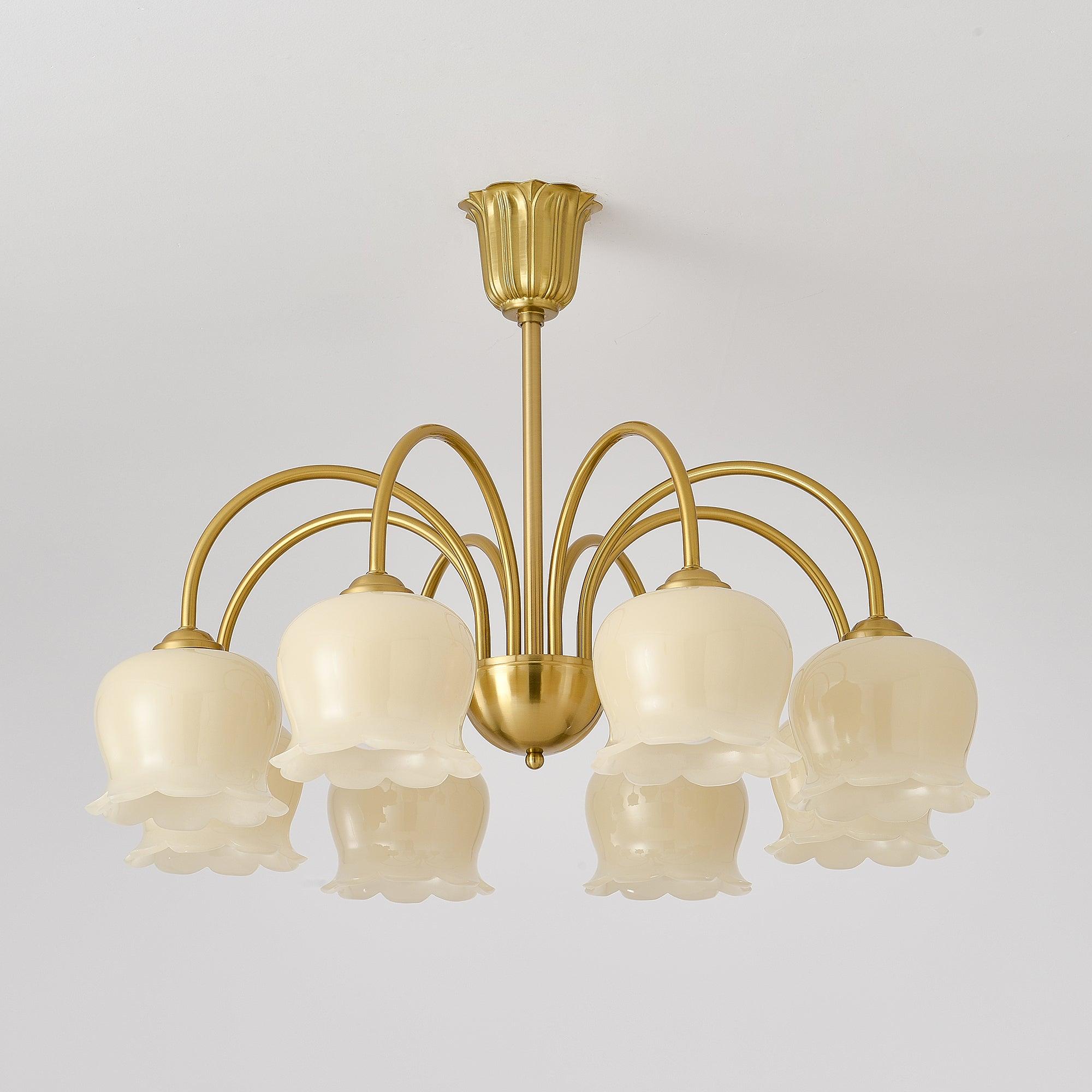 Orchids Brass Chandelier - Letslighting