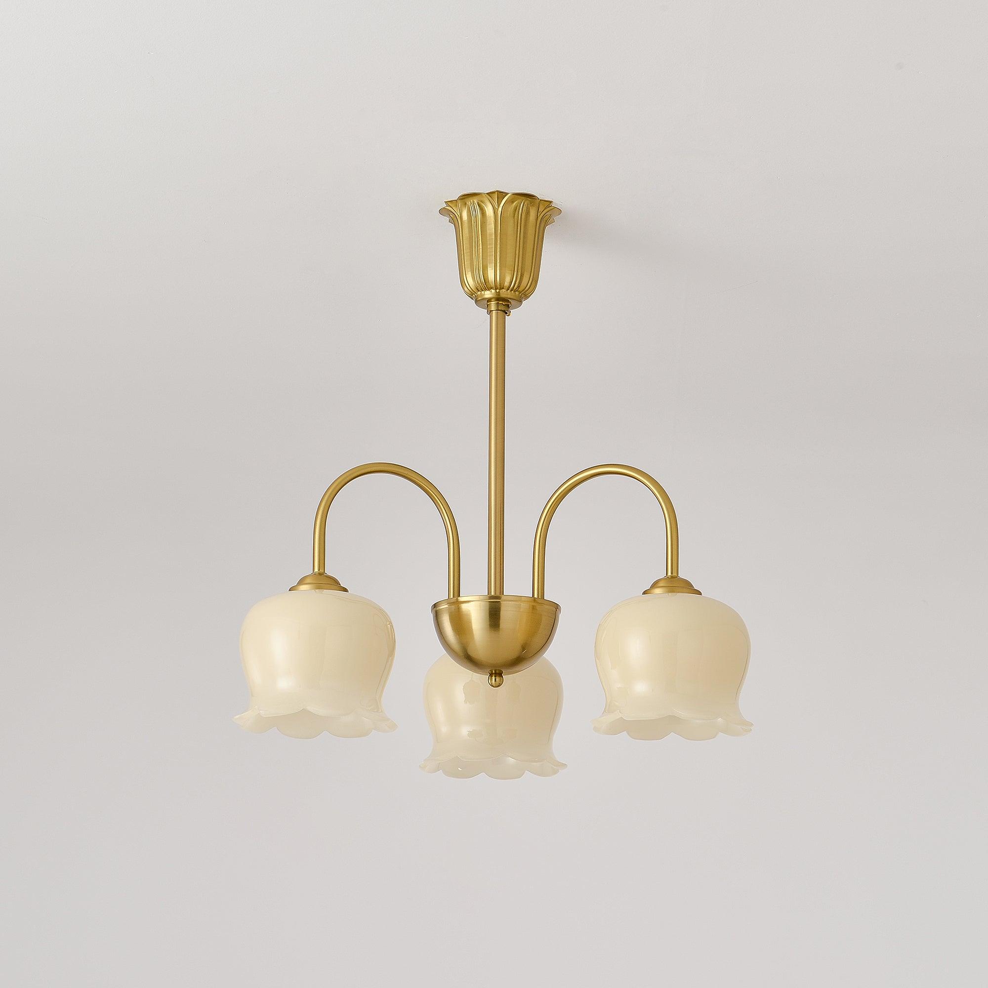 Orchids Brass Chandelier - Letslighting