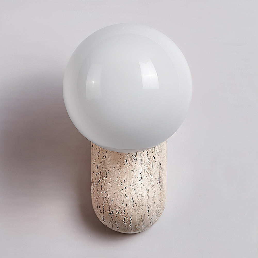 Colaeira Modern Minimalist Art Travertine Wall Lamp - Lamp Copper