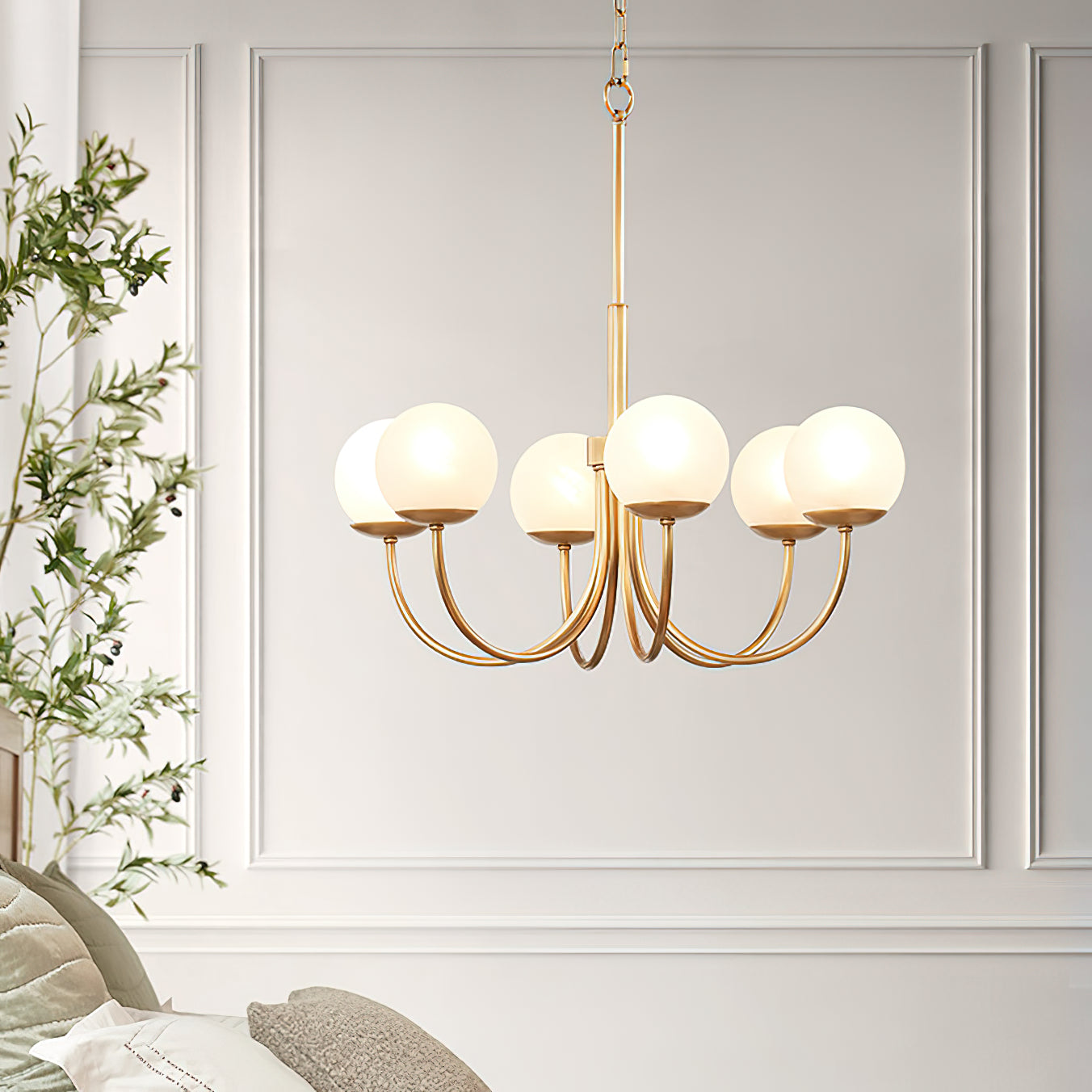 Sysoraris Premium Nordic Art Brass Glass Chandelier - Lamp Copper