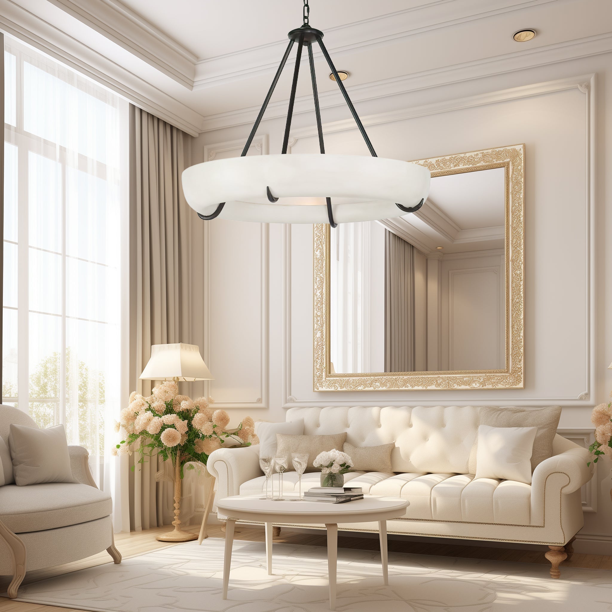 Daria Modern Alabaster Pendant Light - Letslighting