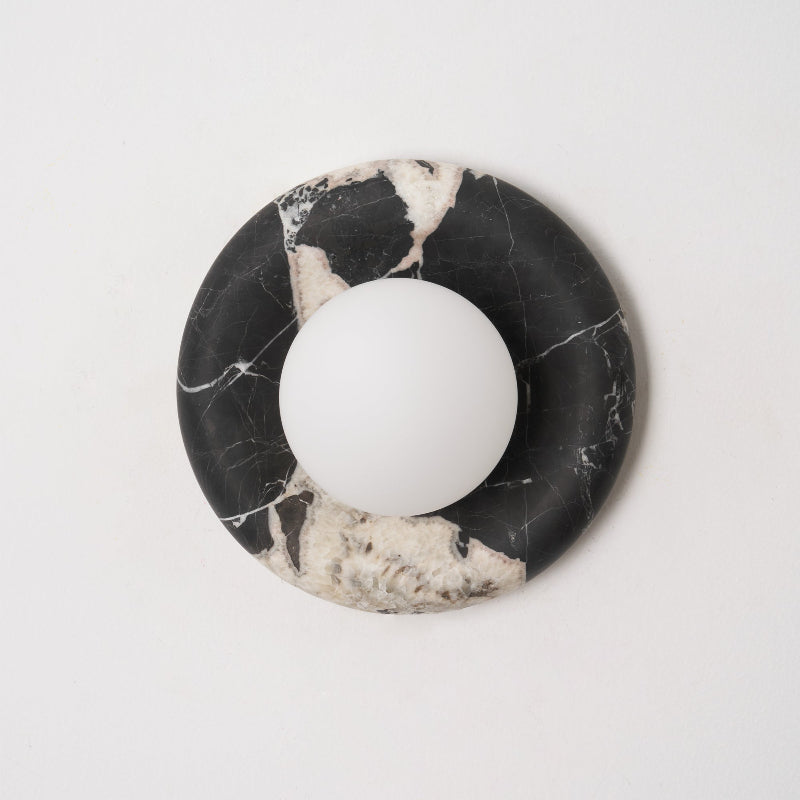 Uvinos Modern Minimalist Black Marble Sconce Wall Lamp - Lamp Copper