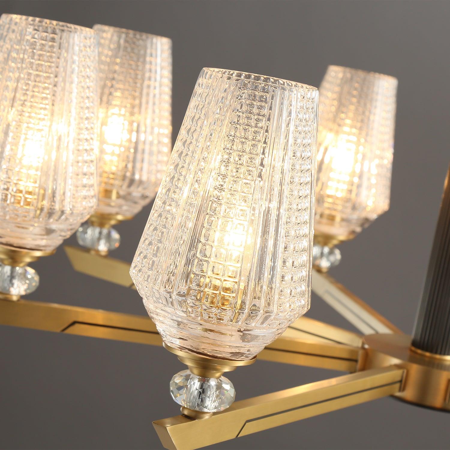 Orrefors Brass Chandelier - Letslighting