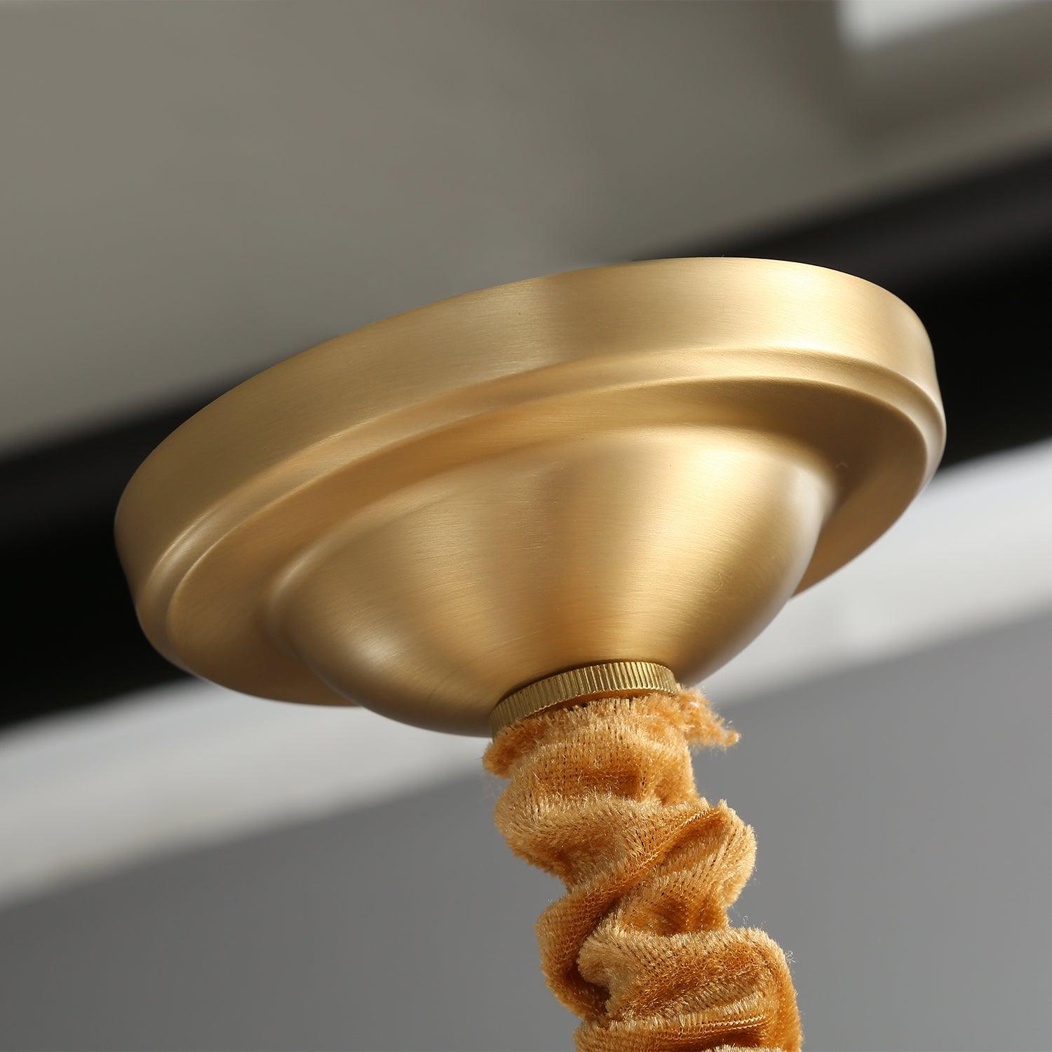 Orrefors Brass Chandelier - Letslighting
