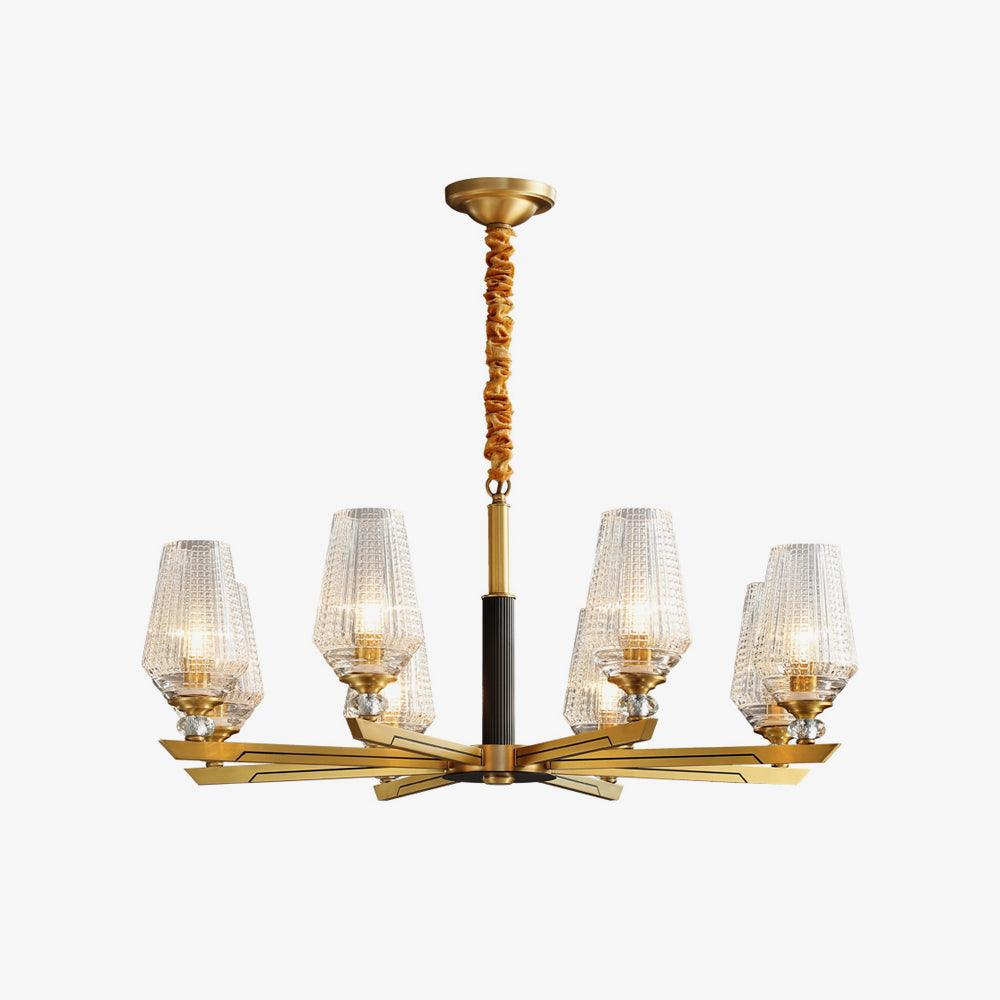 Orrefors Brass Chandelier - Letslighting