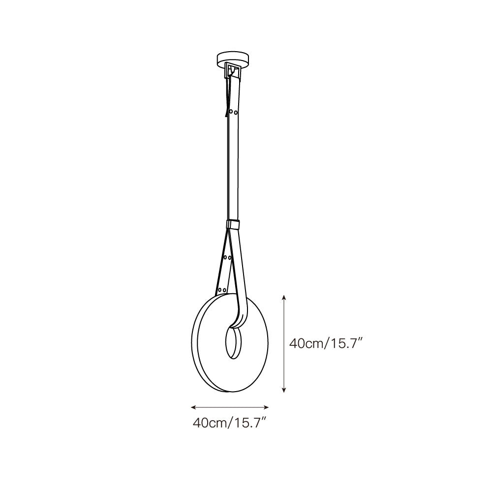 Aurtala Premium Nordic Art Alabaster Pendant Lamp - Lamp Copper