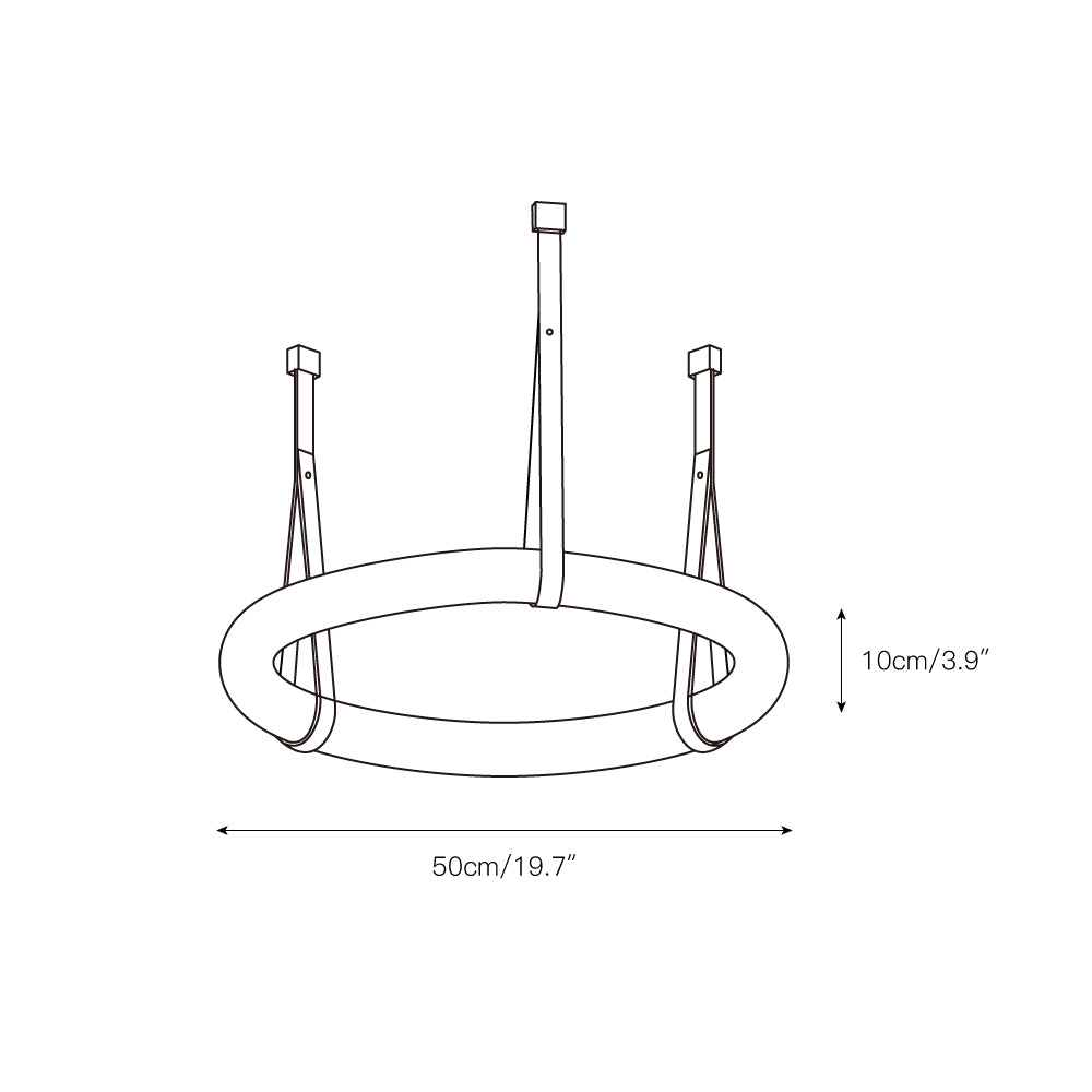 Culiris Modern Minimalist Brown Alabaster Chandelier - Lamp Copper