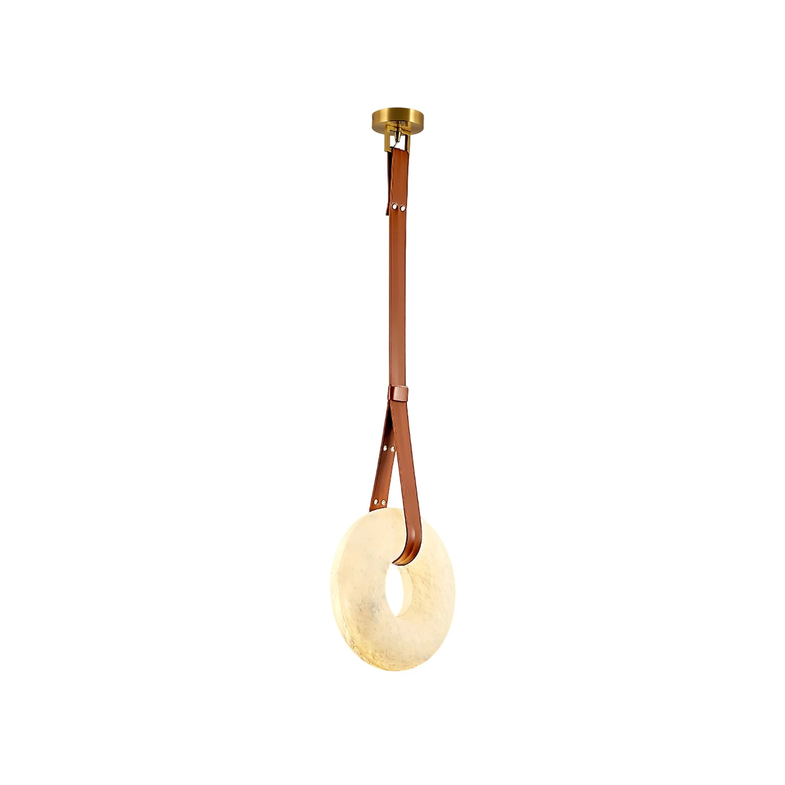 Aurtala Premium Nordic Art Alabaster Pendant Lamp - Lamp Copper