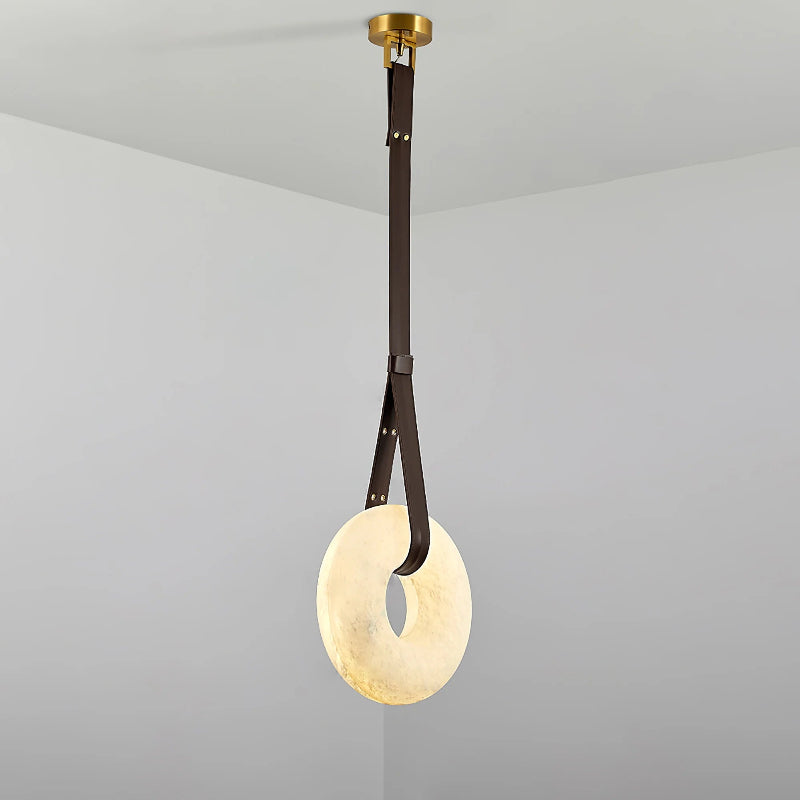 Aurtala Premium Nordic Art Alabaster Pendant Lamp - Lamp Copper