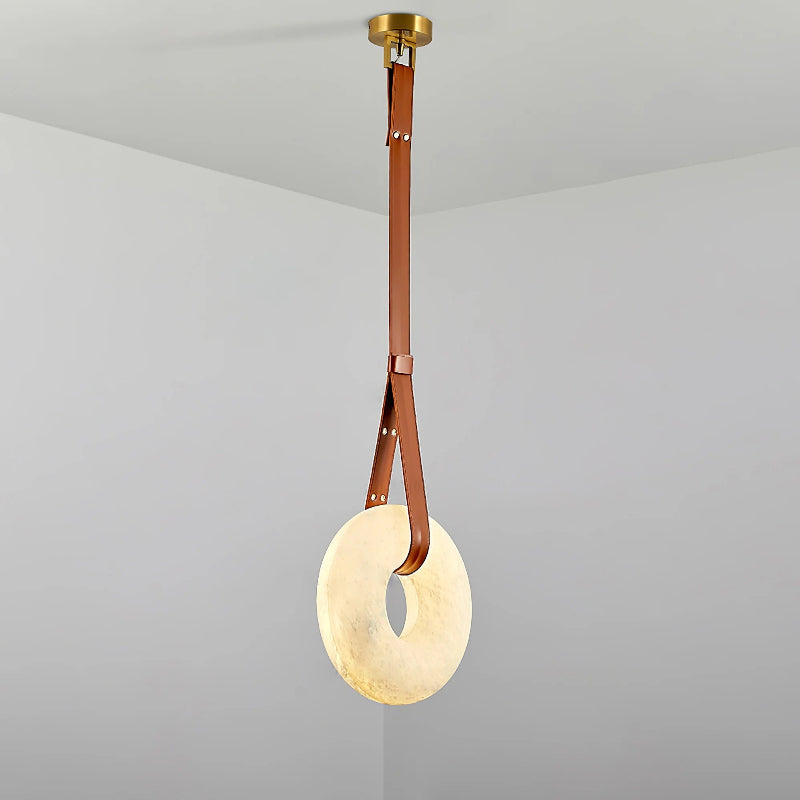Aurtala Premium Nordic Art Alabaster Pendant Lamp - Lamp Copper
