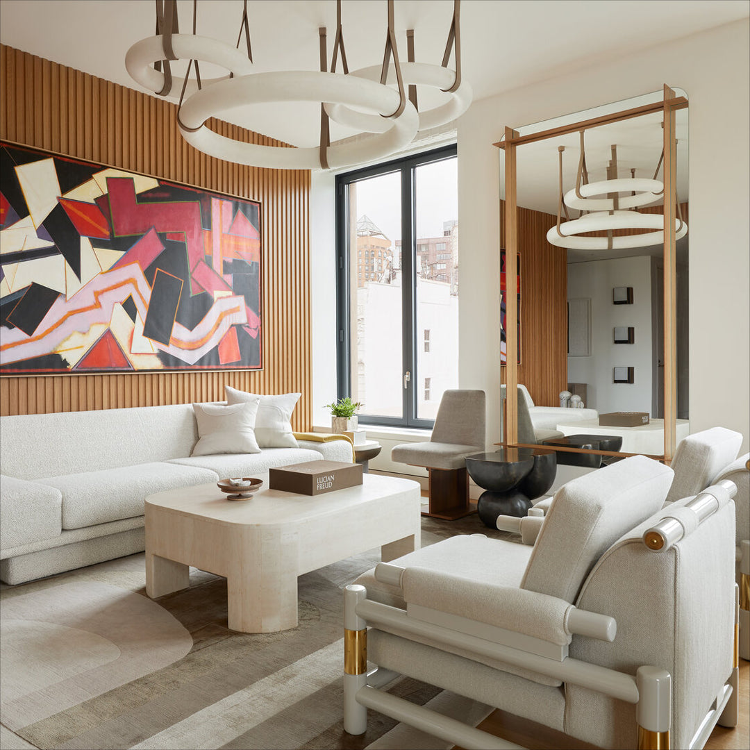 Culiris Modern Minimalist Brown Alabaster Chandelier - Lamp Copper