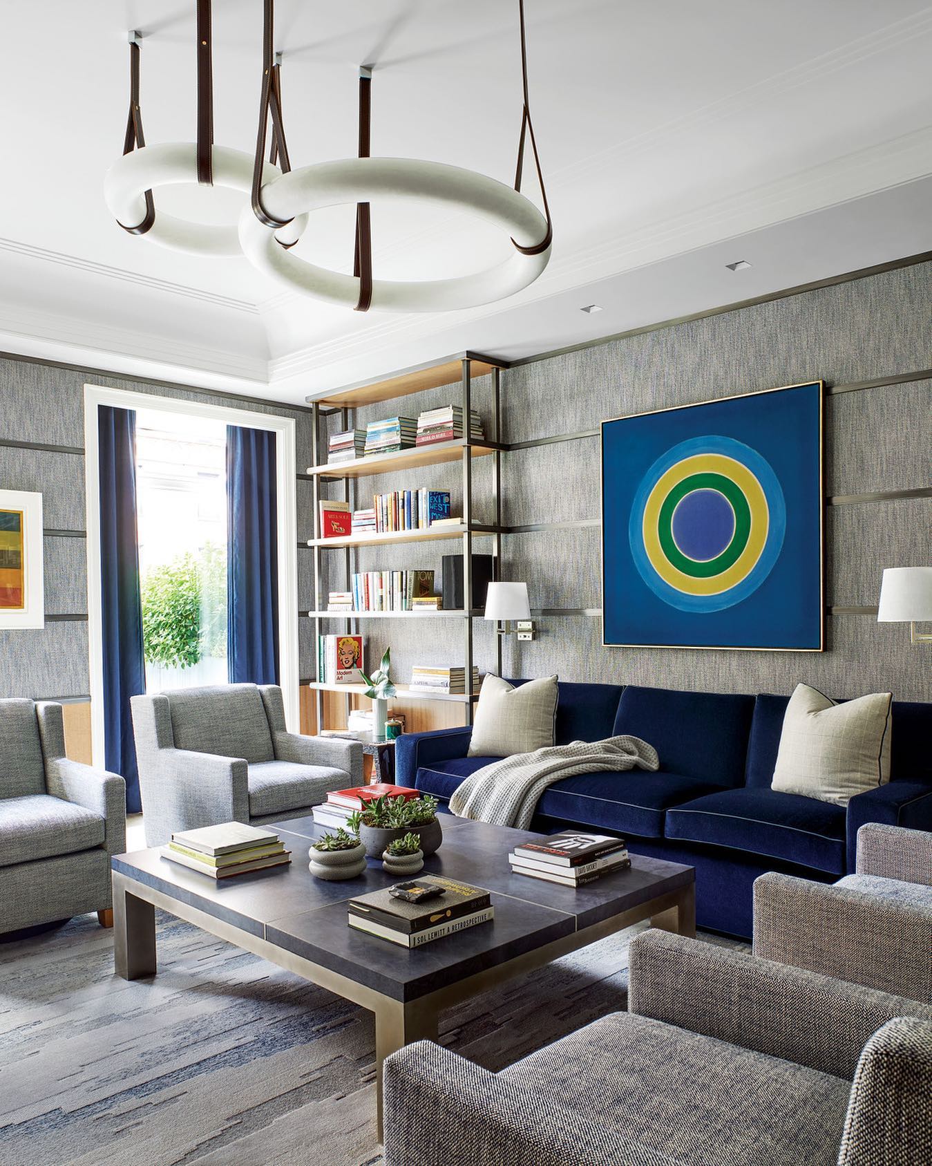 Culiris Modern Minimalist Brown Alabaster Chandelier - Lamp Copper