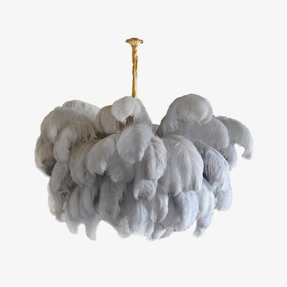 Ostrich Feather Chandelier - Letslighting