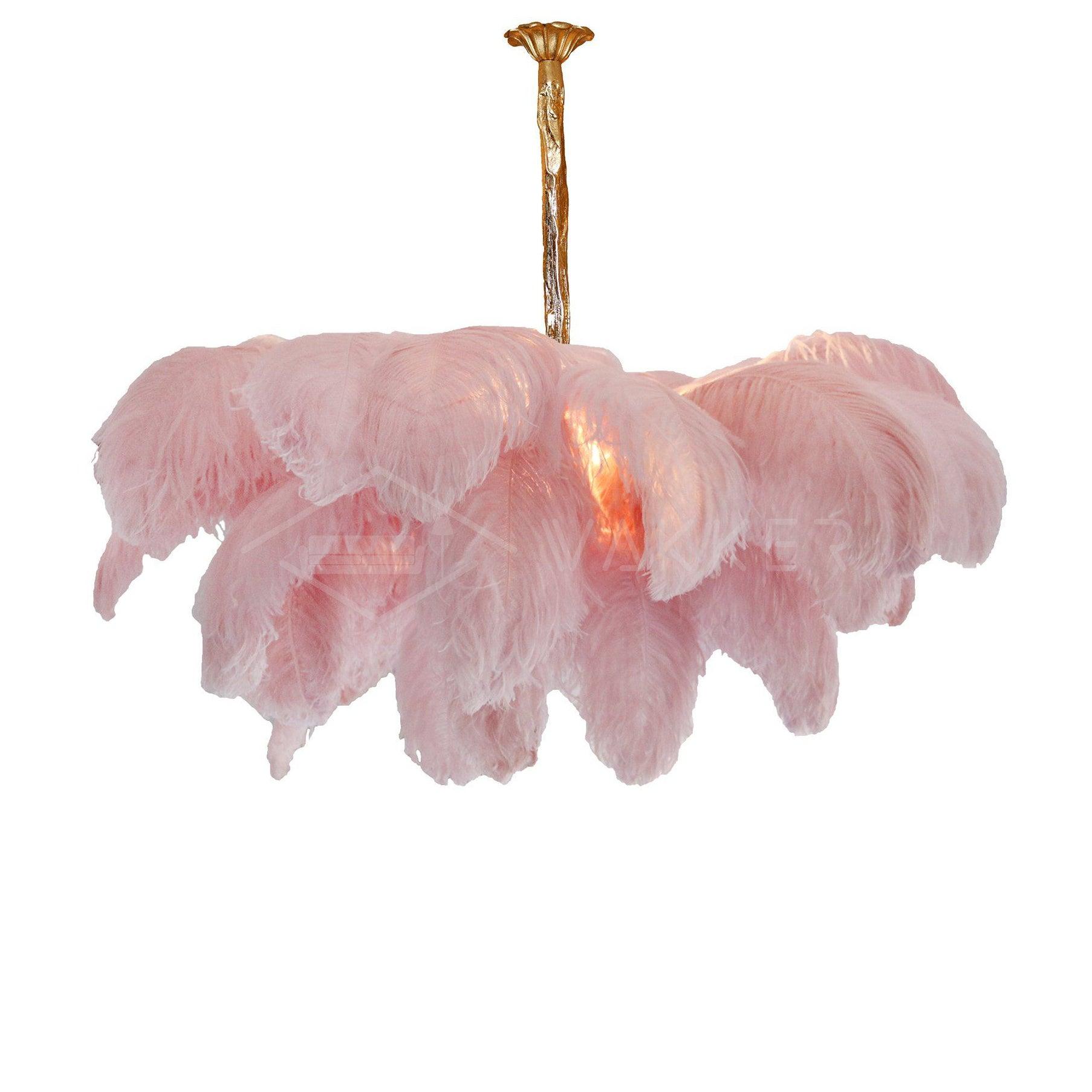 Ostrich Feather Chandelier - Letslighting