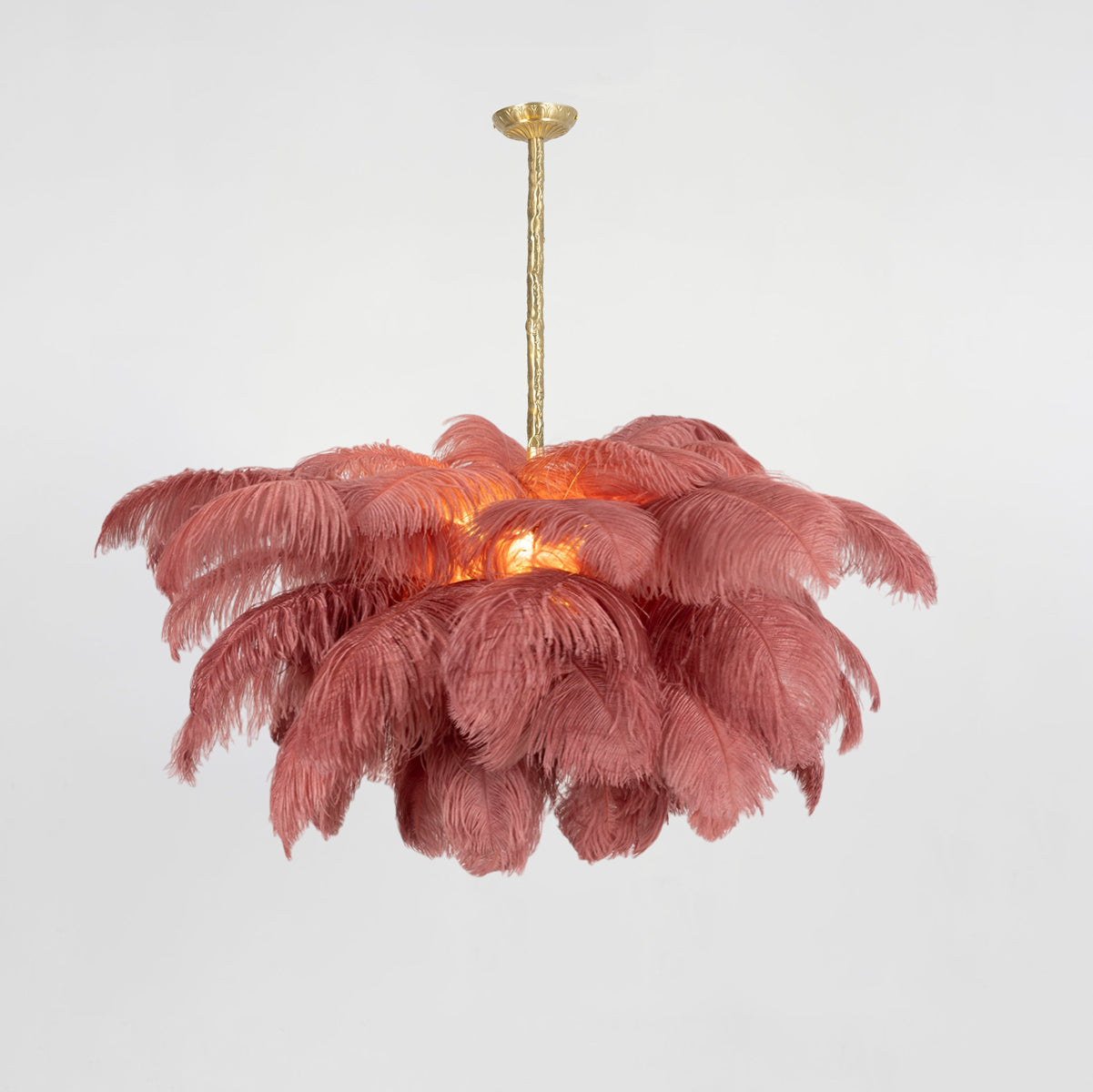 Ostrich Feather Chandelier - Letslighting