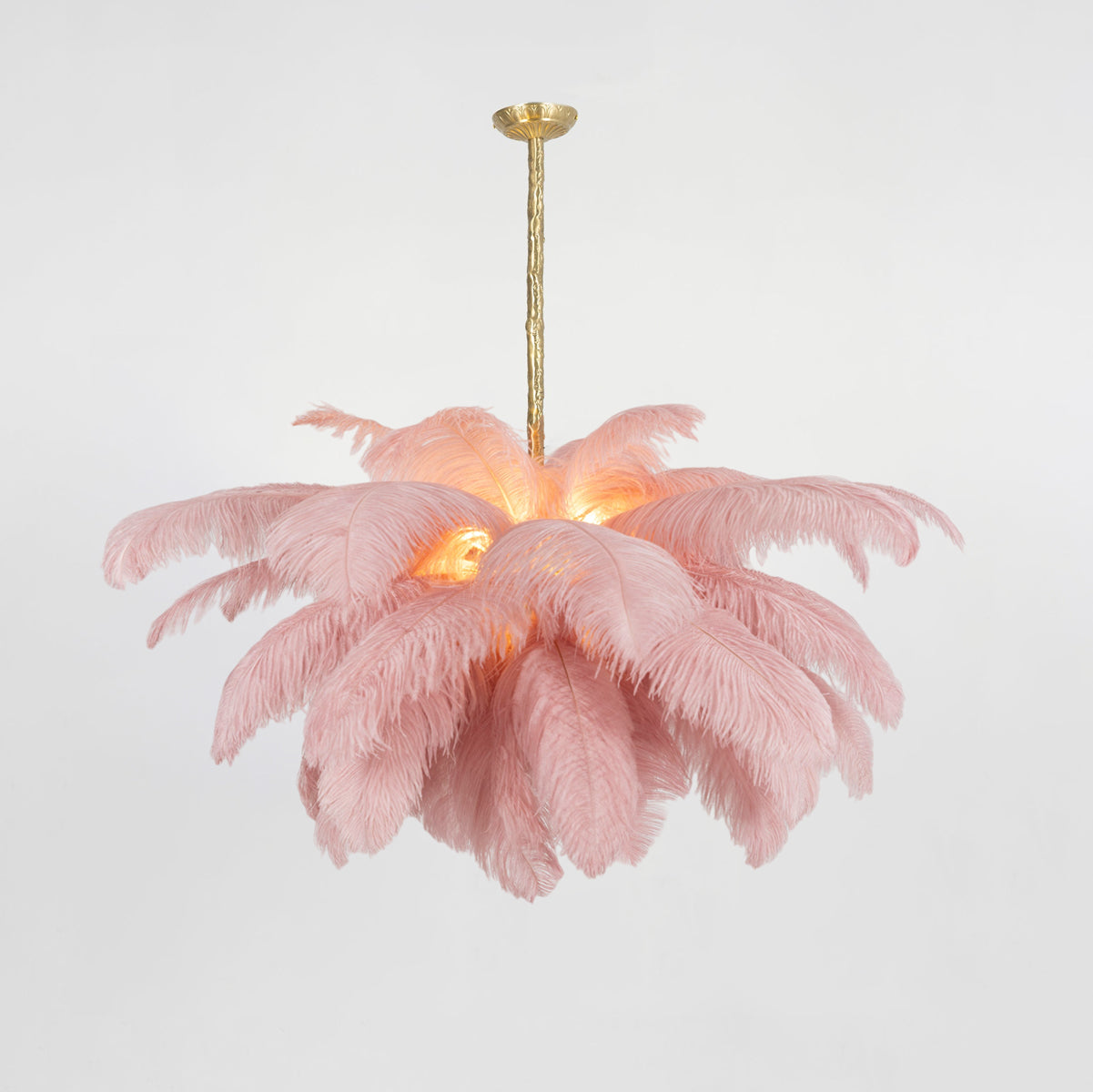 Ostrich Feather Chandelier - Letslighting