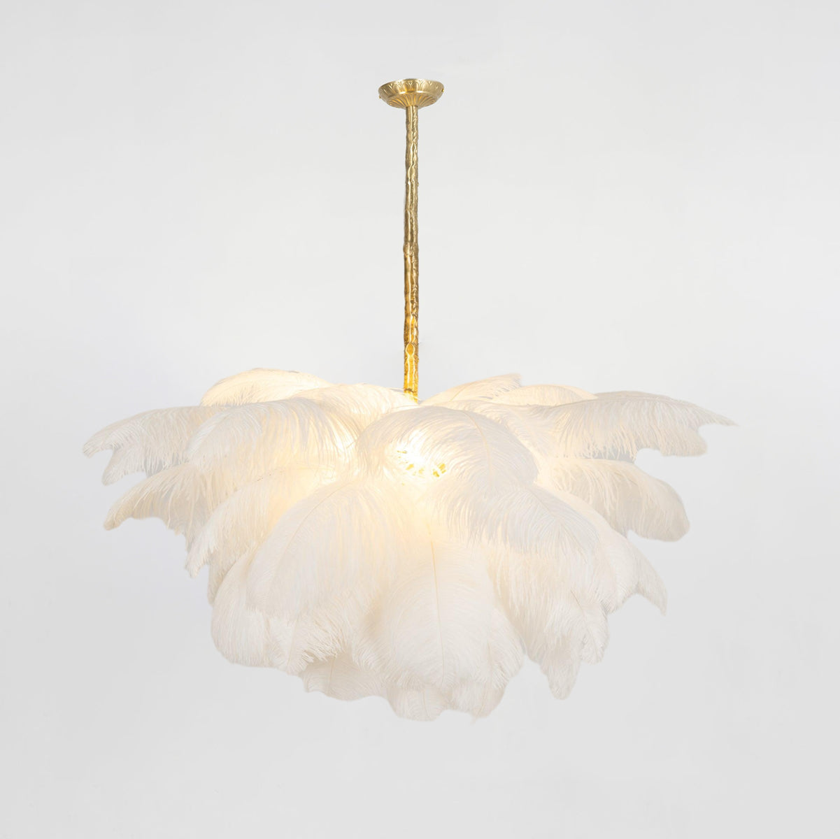 Ostrich Feather Chandelier - Letslighting