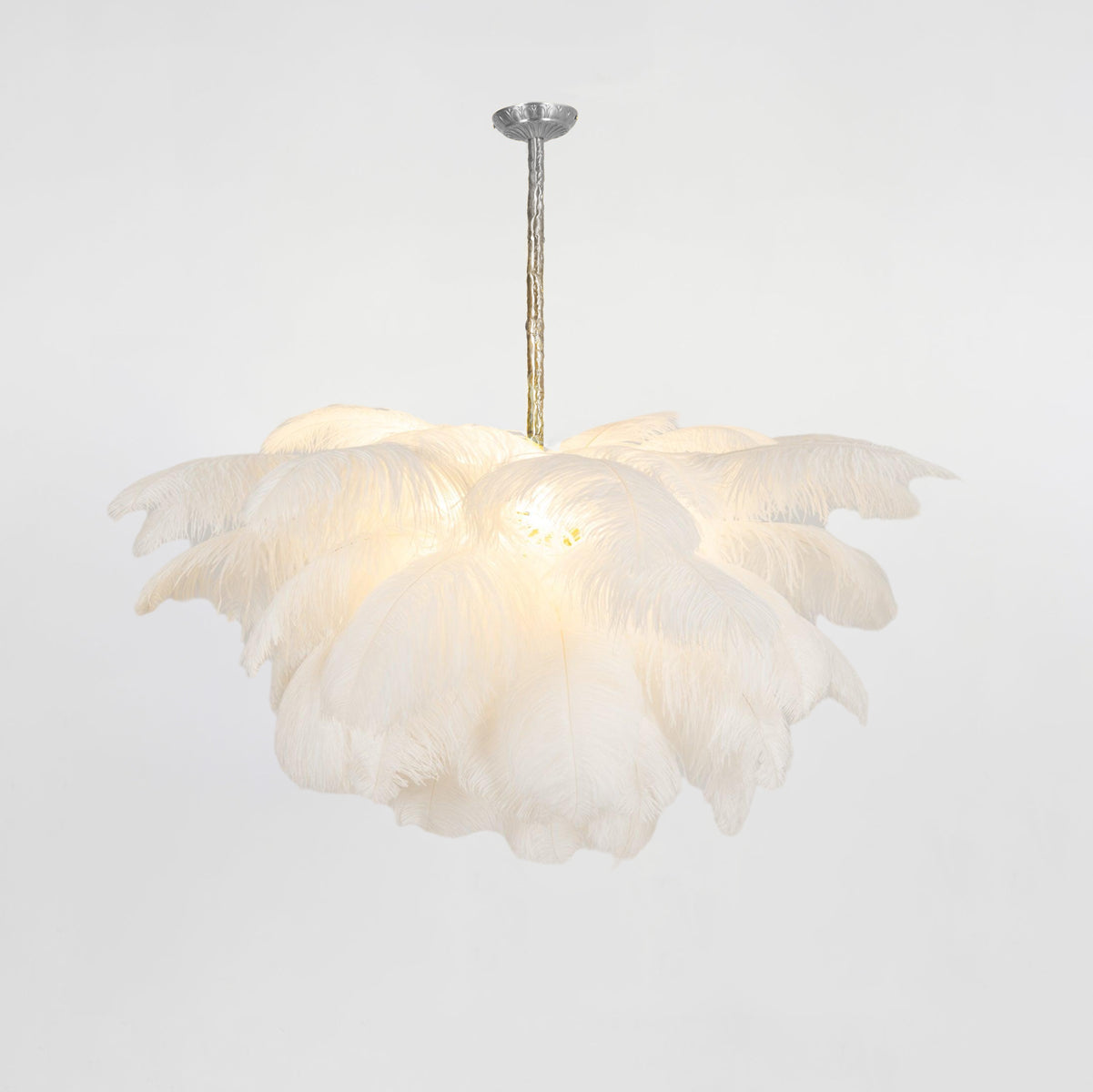 Ostrich Feather Chandelier - Letslighting