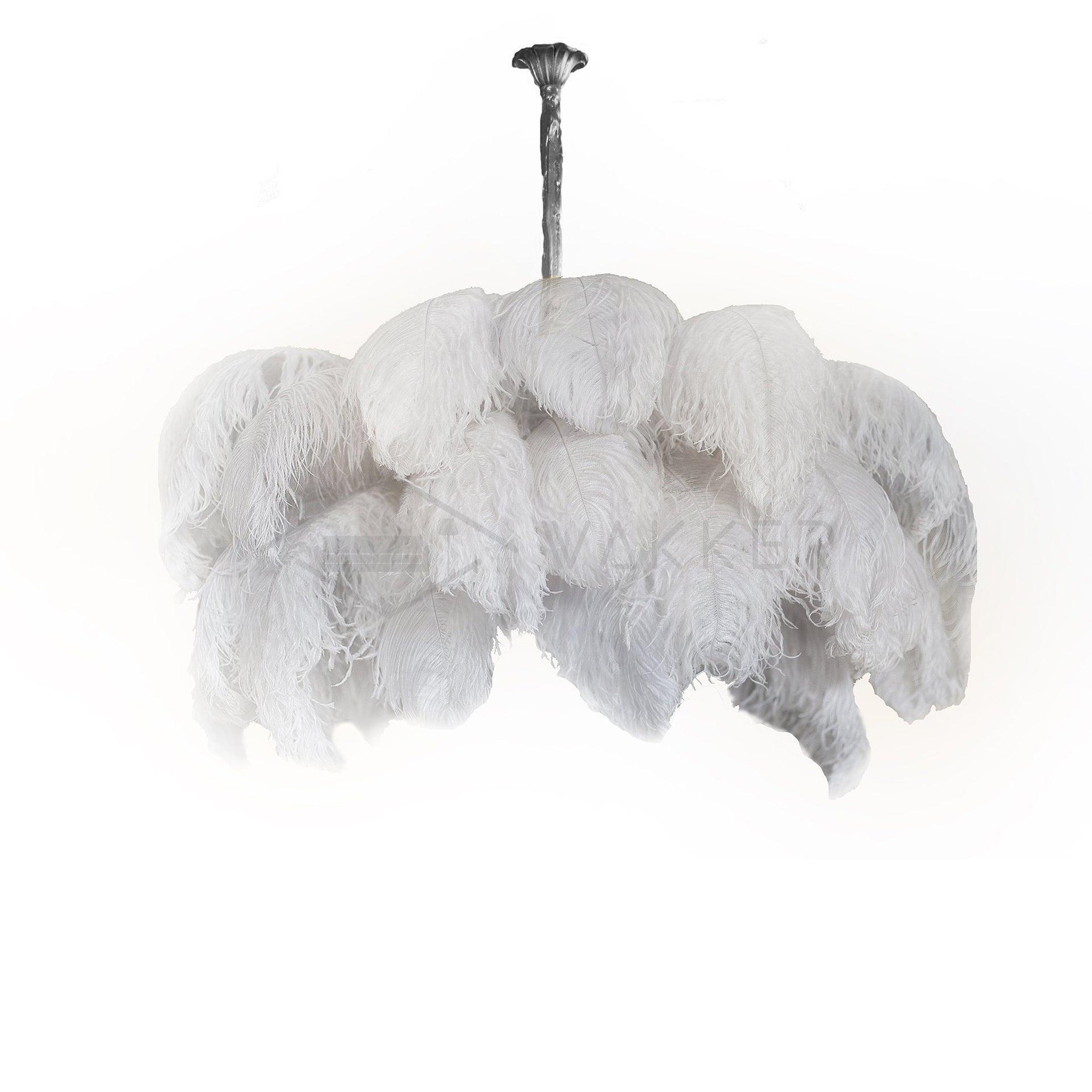 Ostrich Feather Chandelier - Letslighting