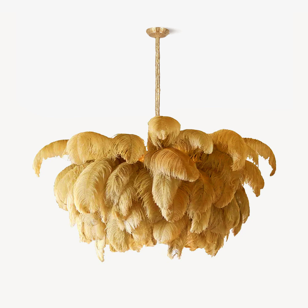 Ostrich Feather Chandelier - Letslighting