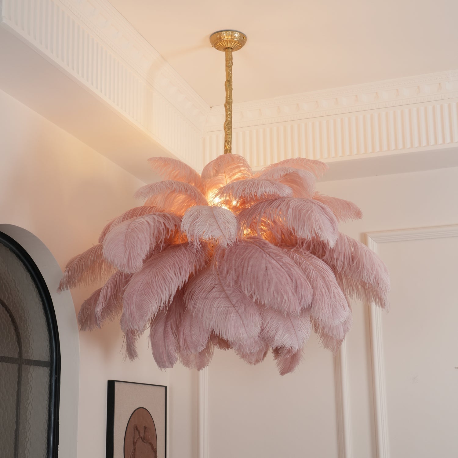 Ostrich Feather Chandelier - Letslighting