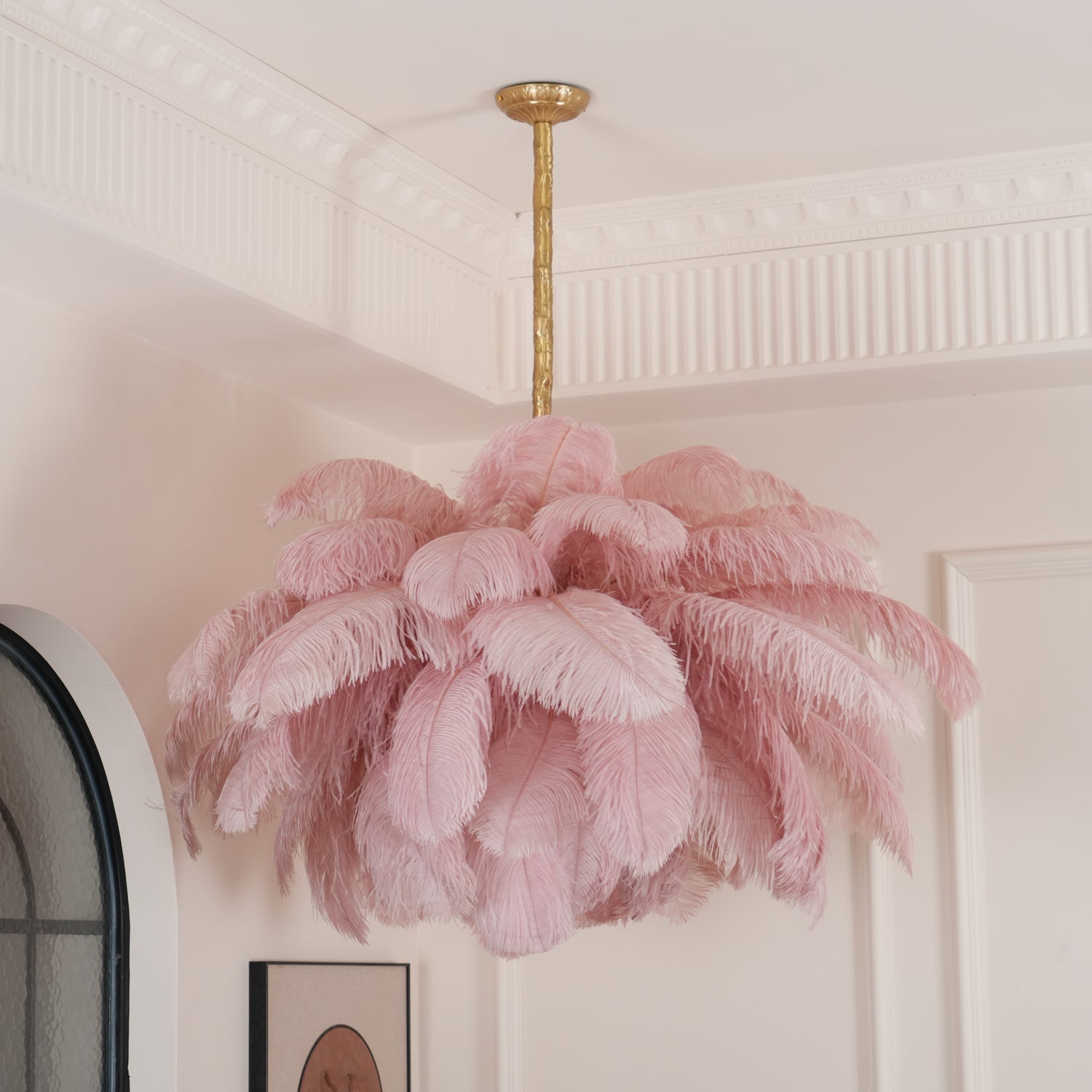 Ostrich Feather Chandelier - Letslighting