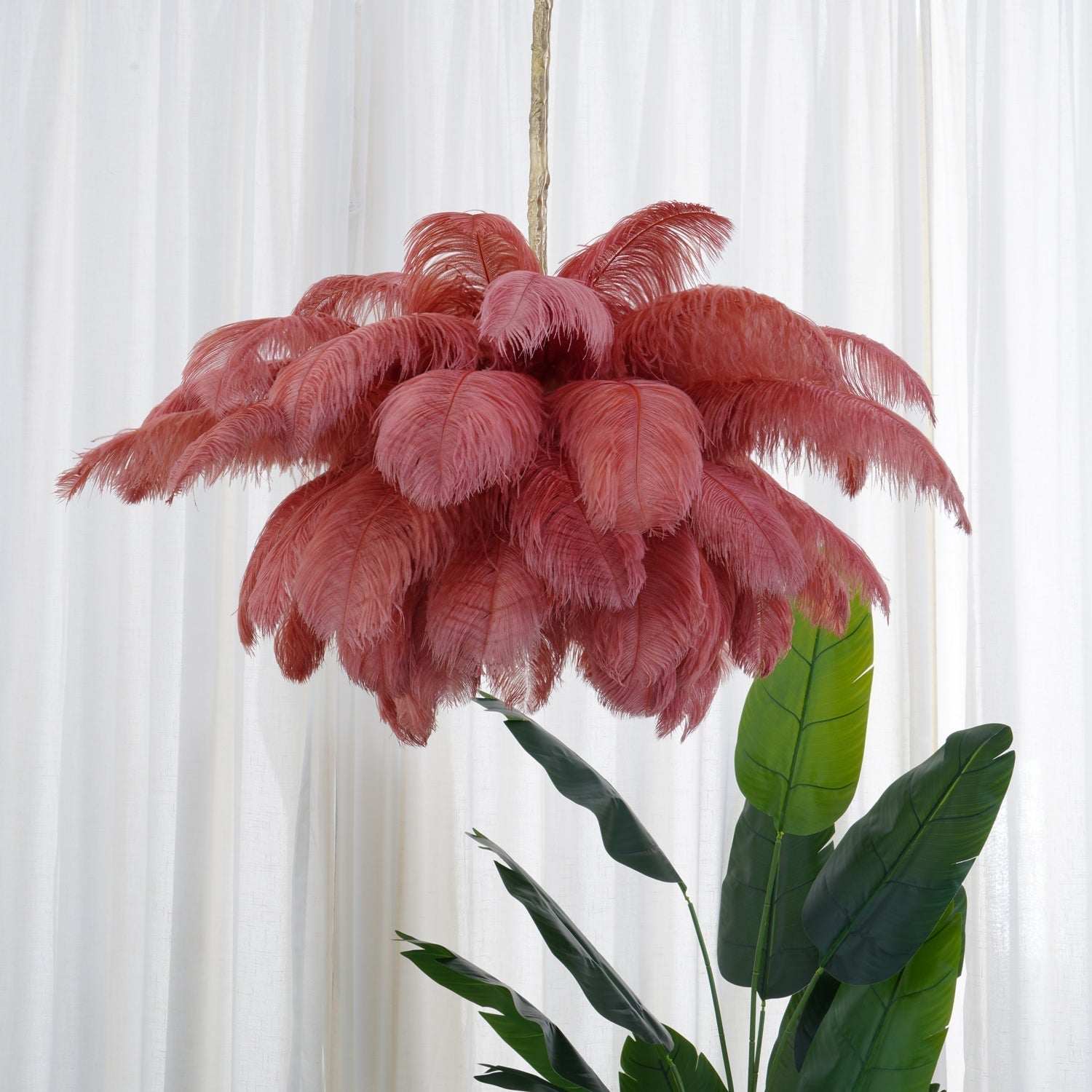 Ostrich Feather Chandelier - Letslighting