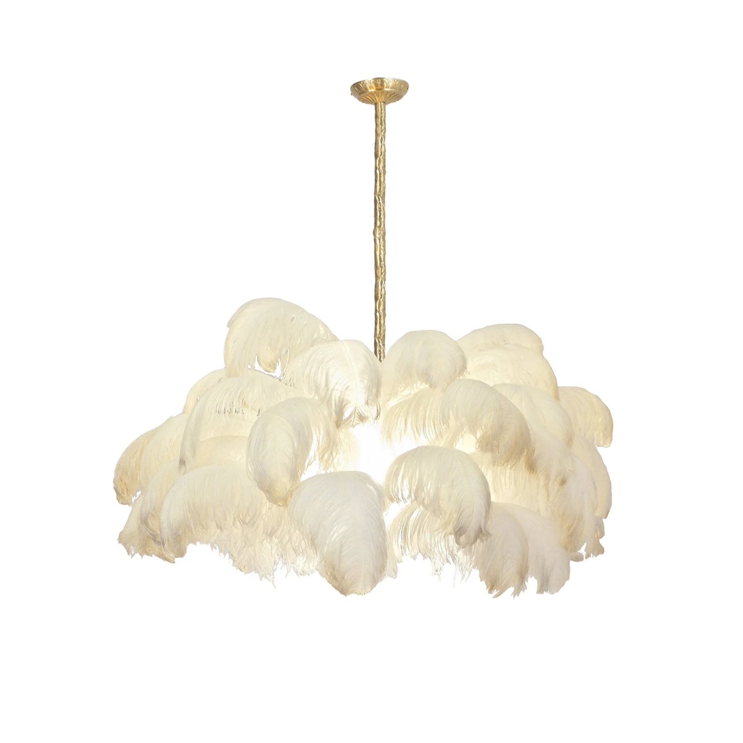 Ostrich Feather Chandelier - Letslighting