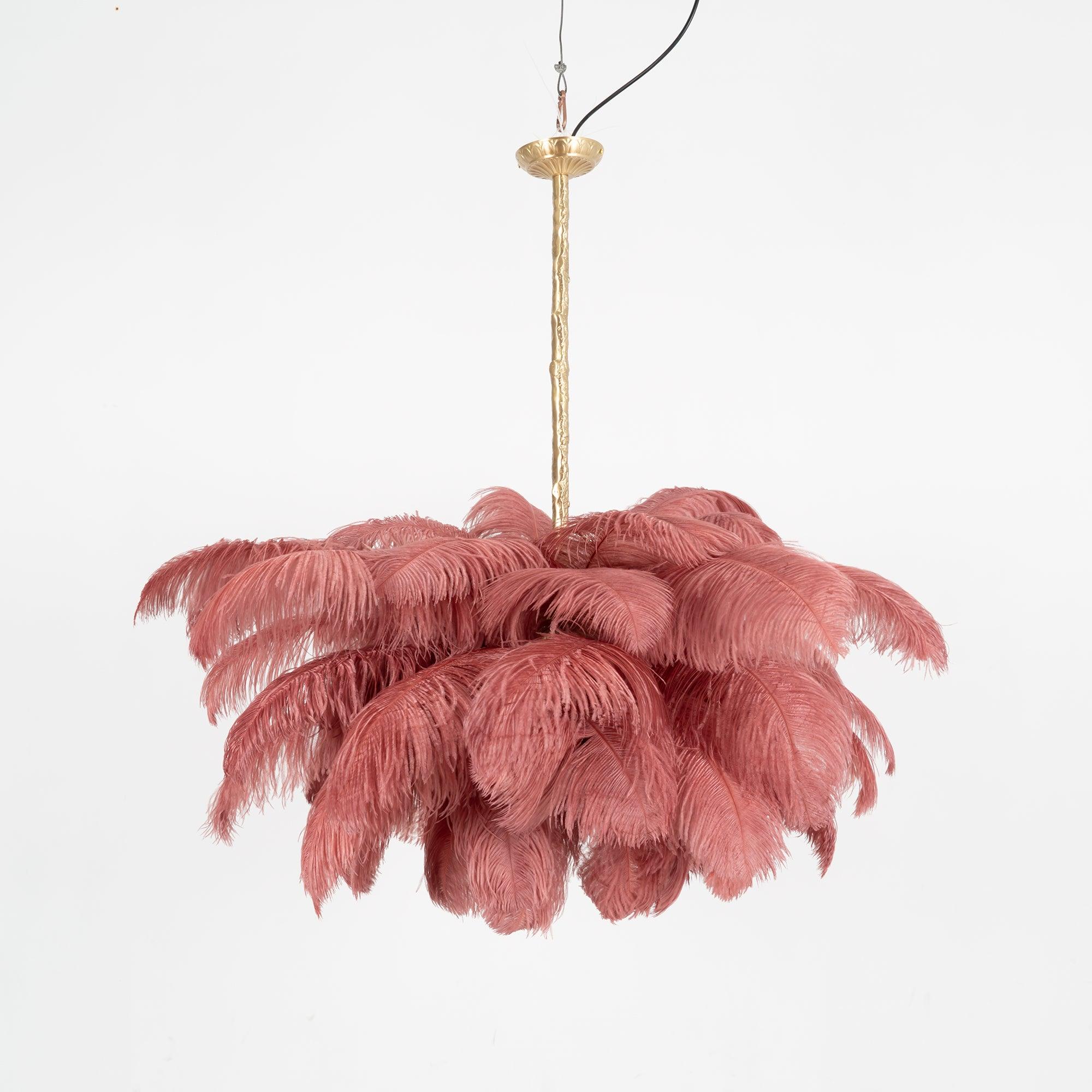 Ostrich Feather Chandelier - Letslighting