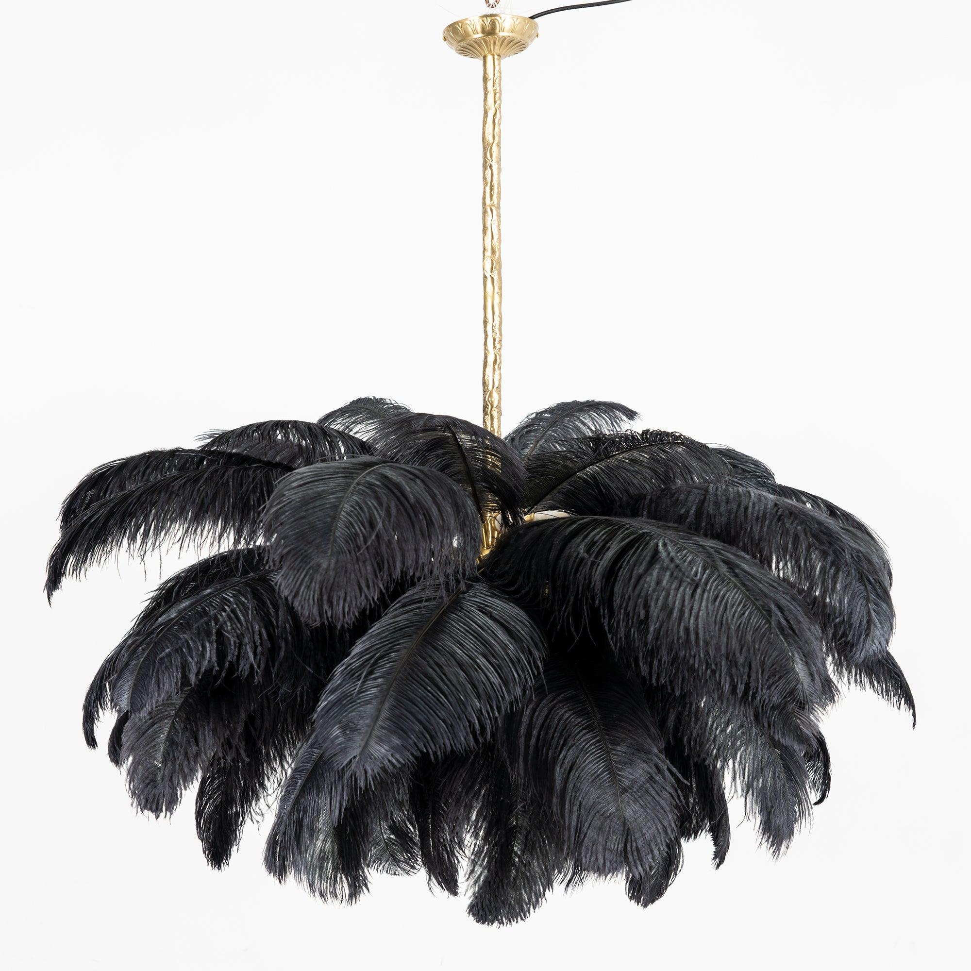 Ostrich Feather Chandelier - Letslighting