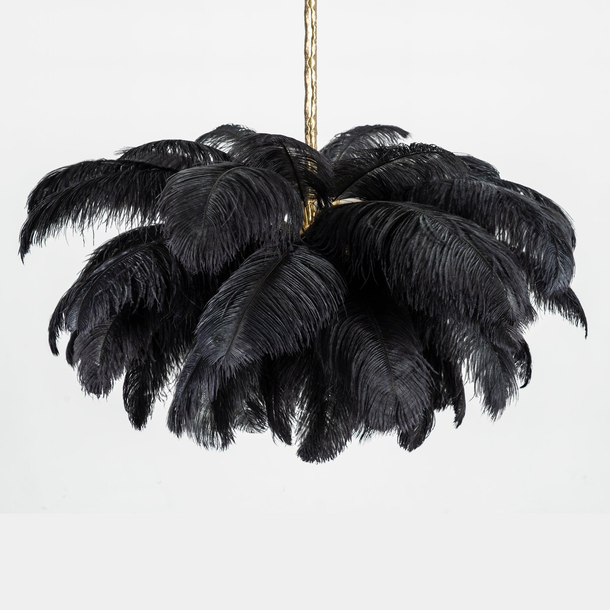 Ostrich Feather Chandelier - Letslighting