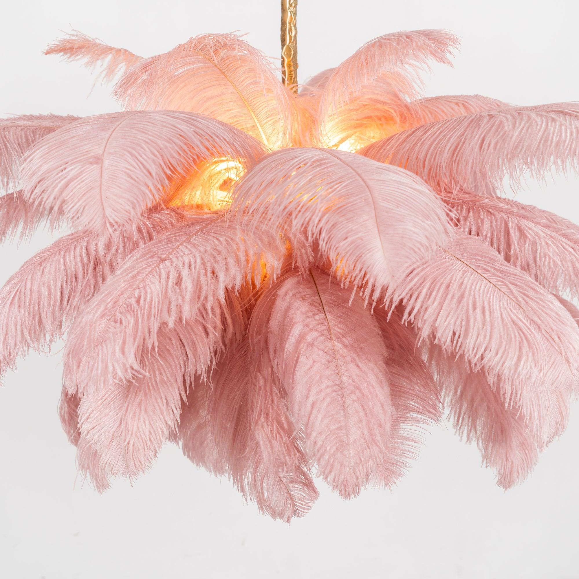 Ostrich Feather Chandelier - Letslighting