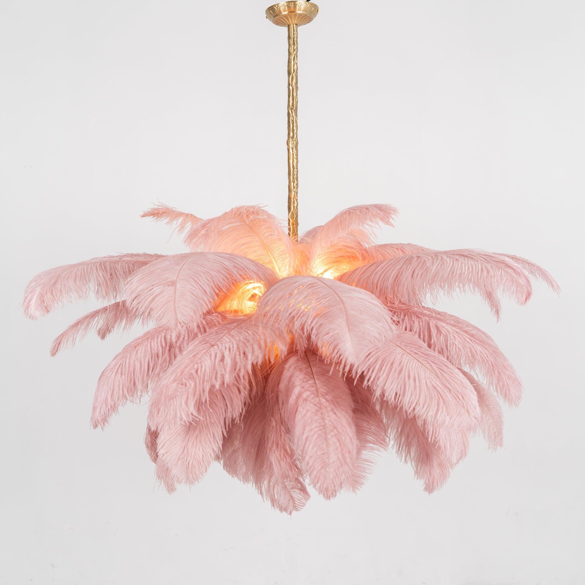 Ostrich Feather Chandelier - Letslighting