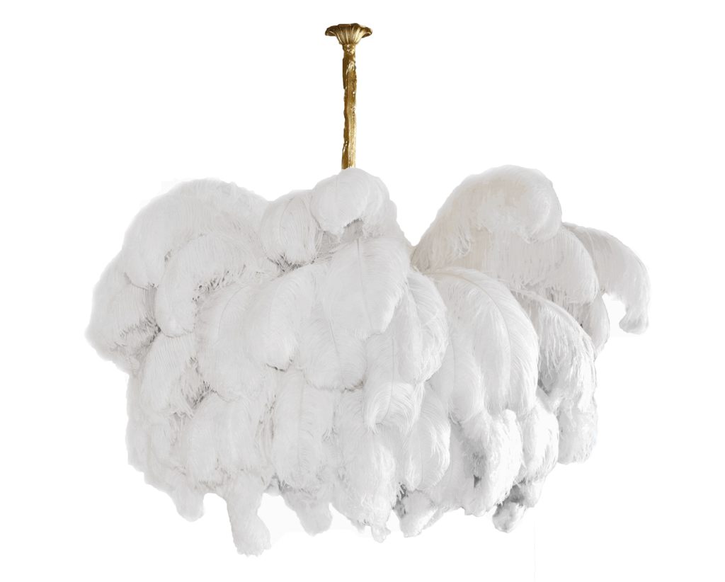 Ostrich Feather Chandelier - Letslighting