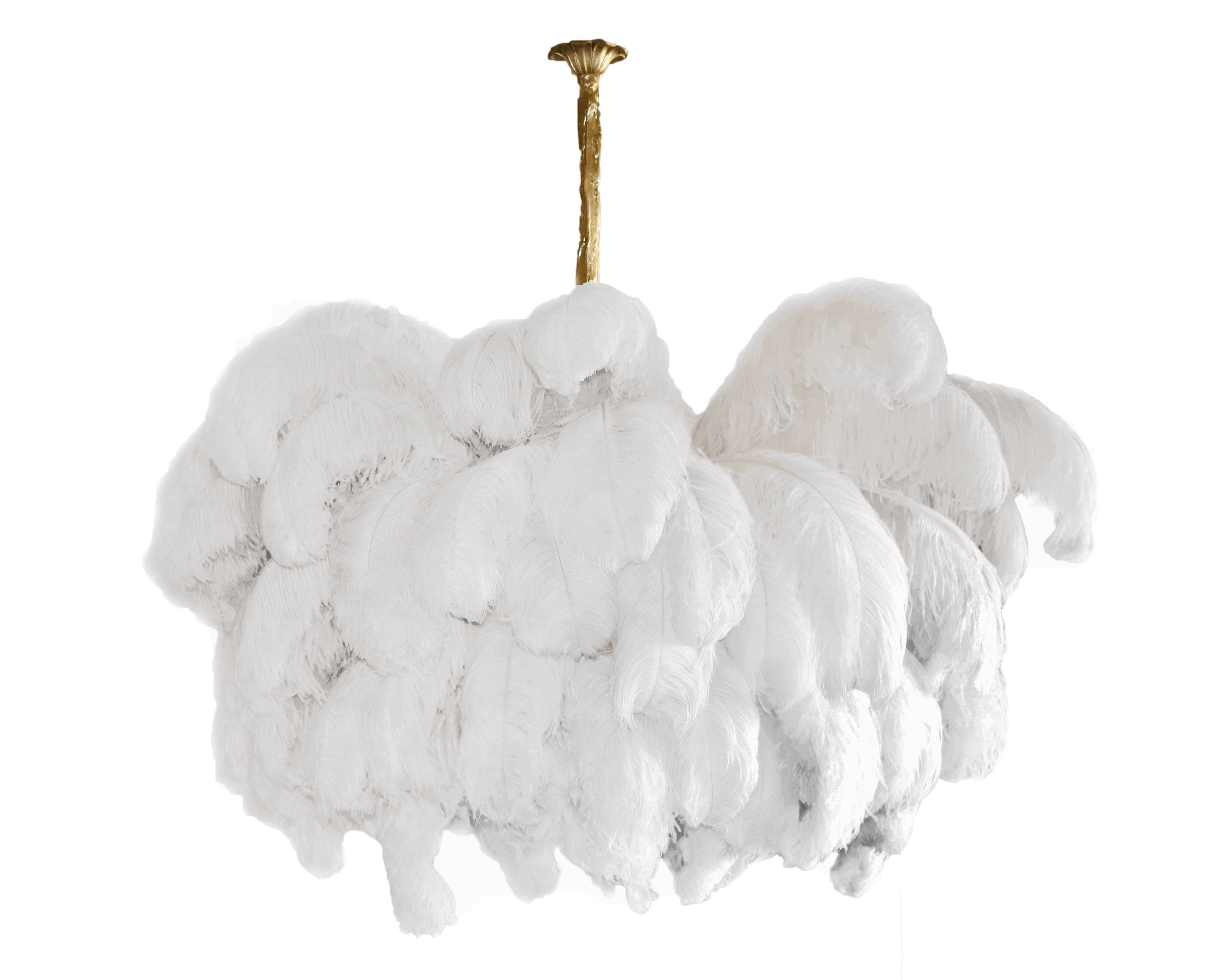 Ostrich Feather Chandelier - Letslighting