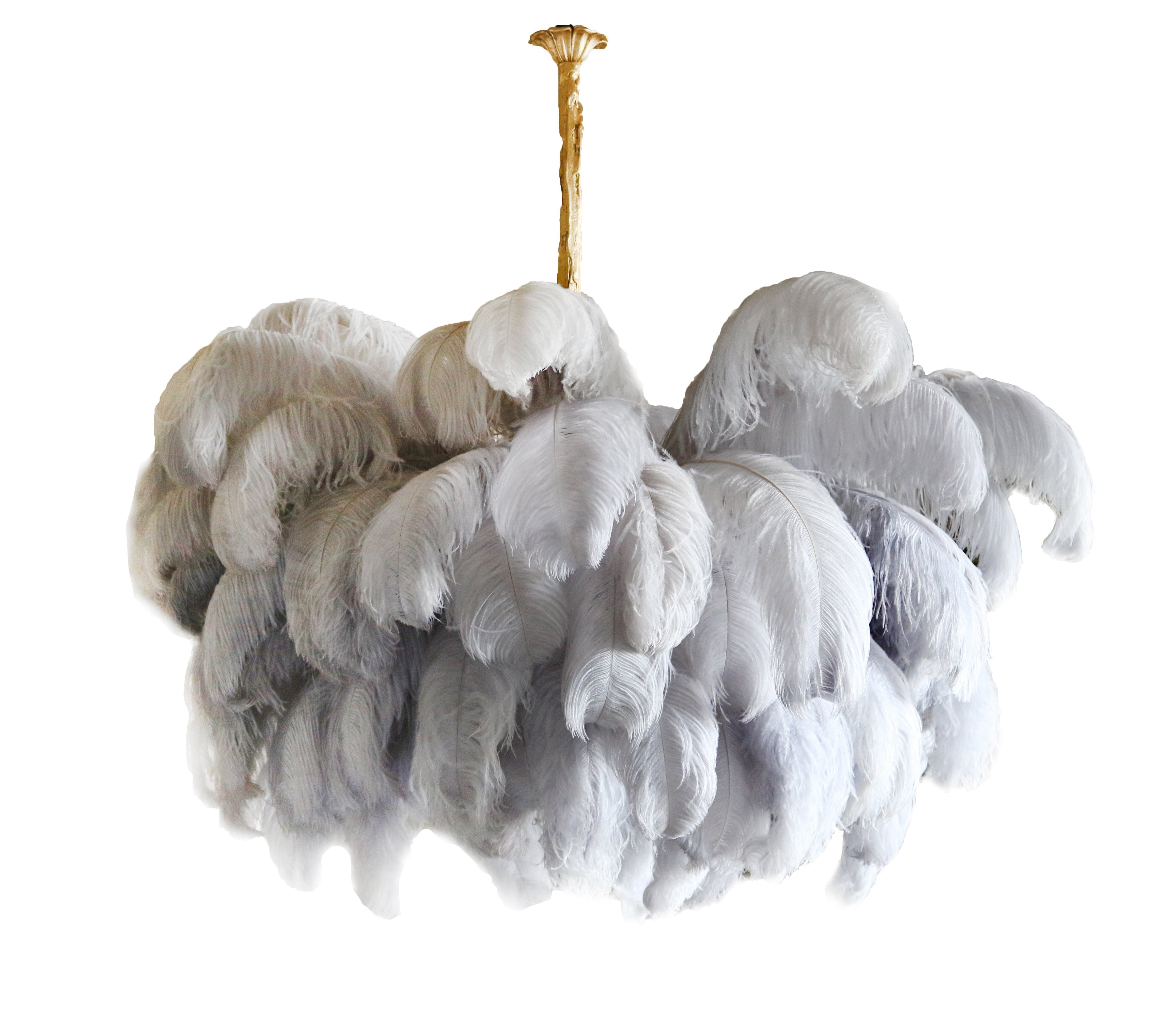 Ostrich Feather Chandelier - Letslighting