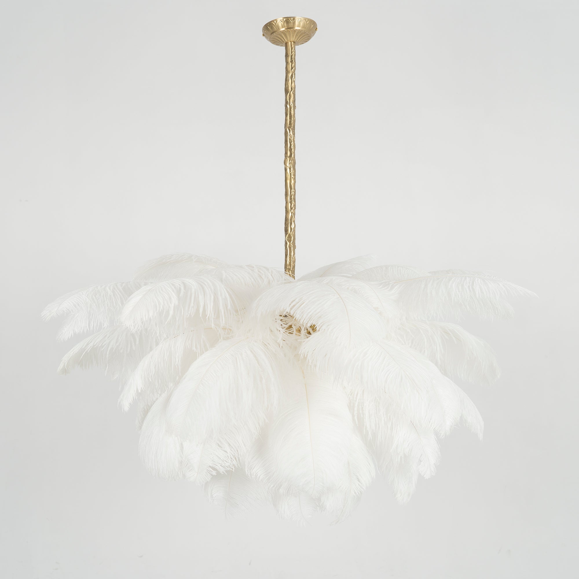 Ostrich Feather Chandelier - Letslighting