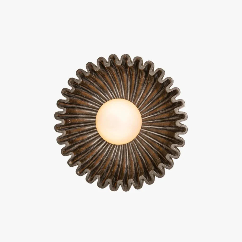 Skyler Unusual Round Marble Glass Wall Lamp