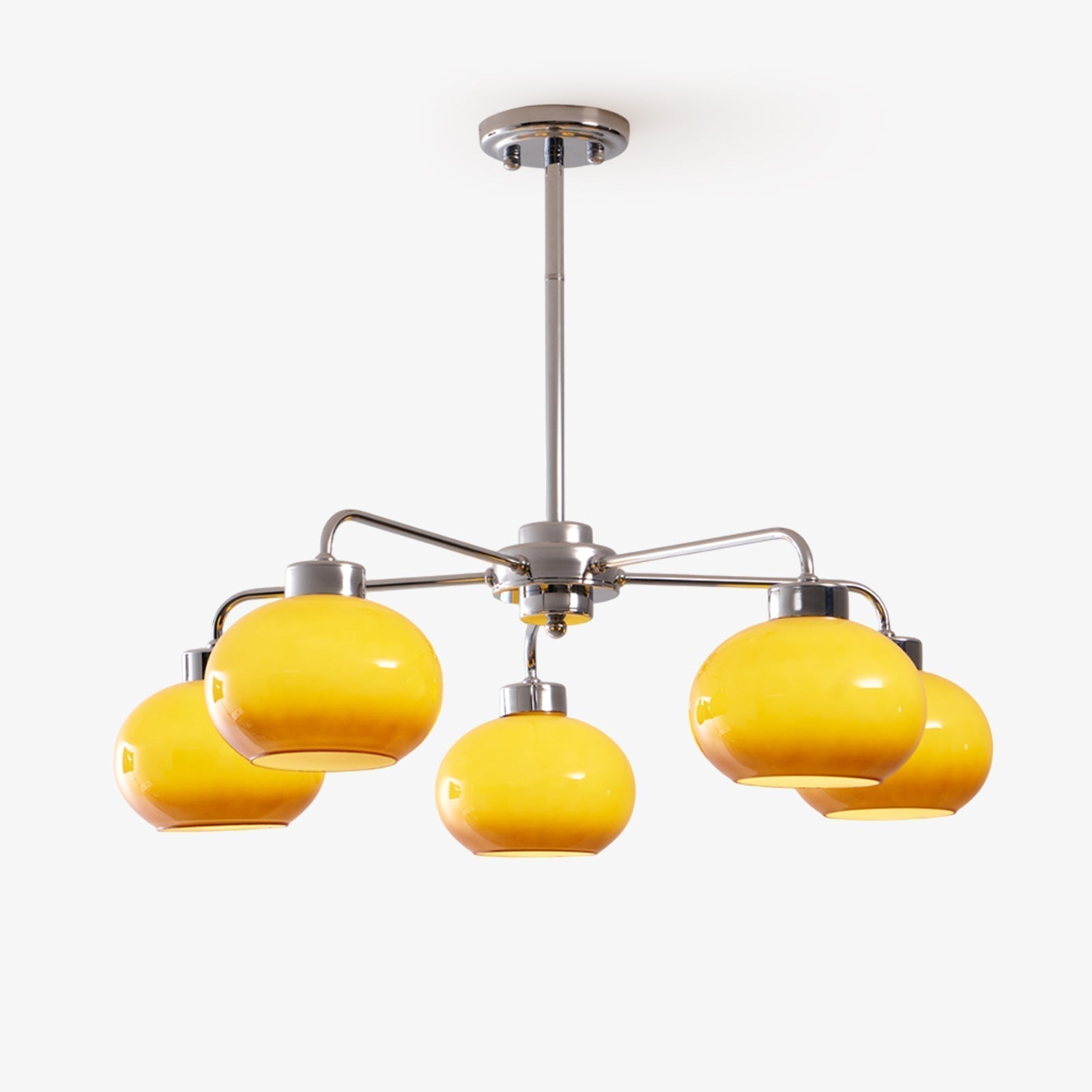 Oval Persimmon Chandelier - Letslighting