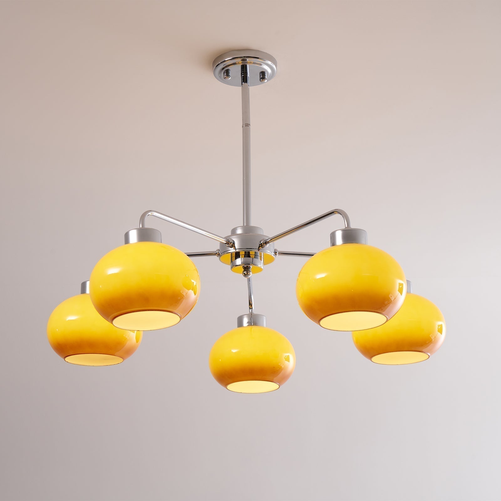 Oval Persimmon Chandelier - Letslighting
