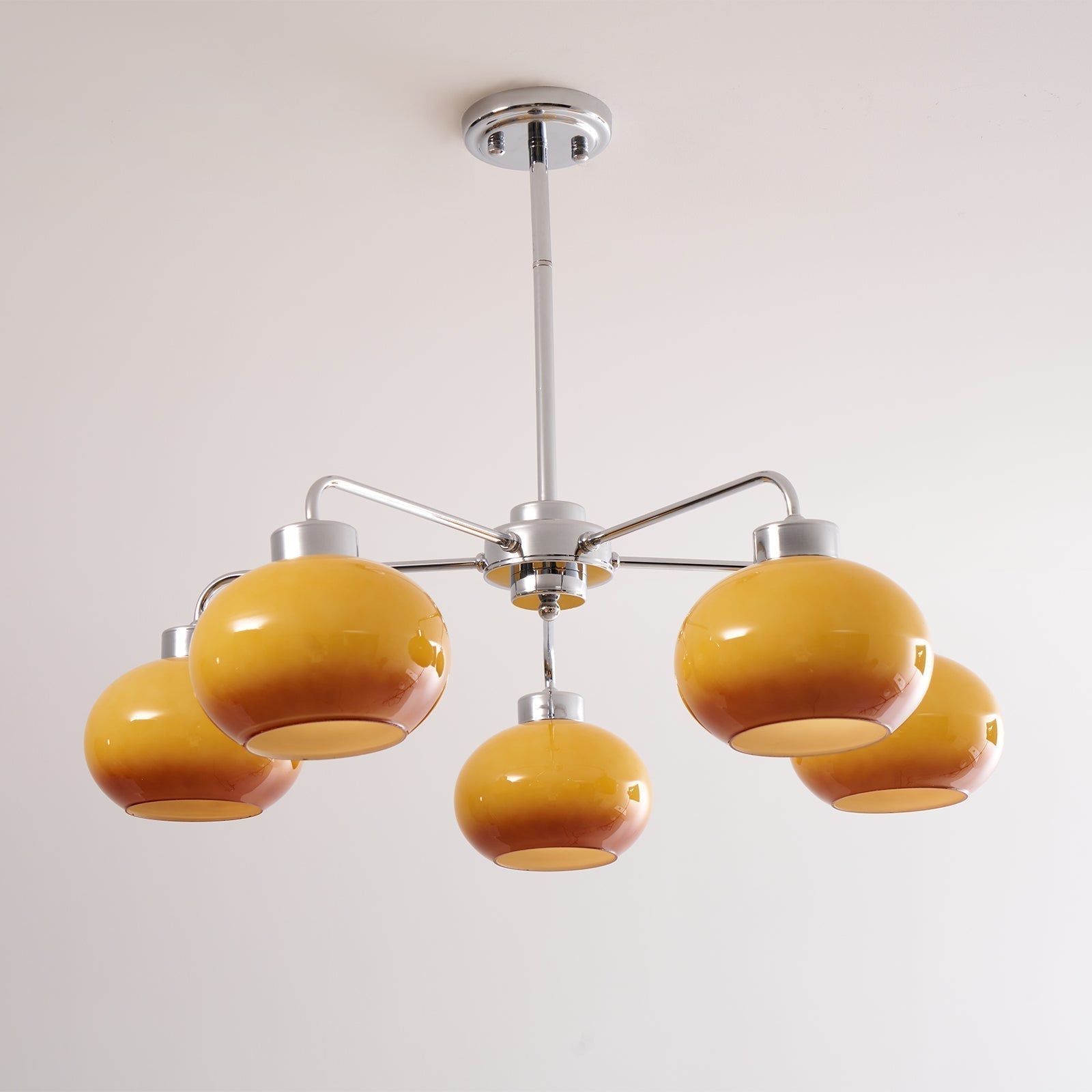 Oval Persimmon Chandelier - Letslighting