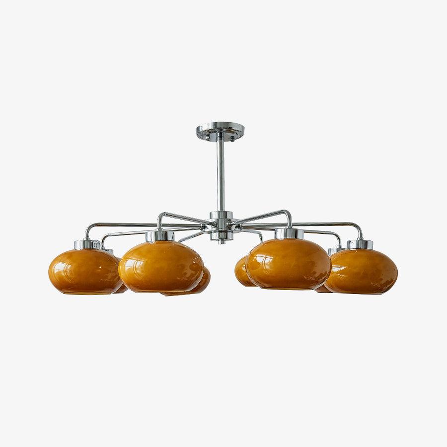 Oval Persimmon Chandelier - Letslighting