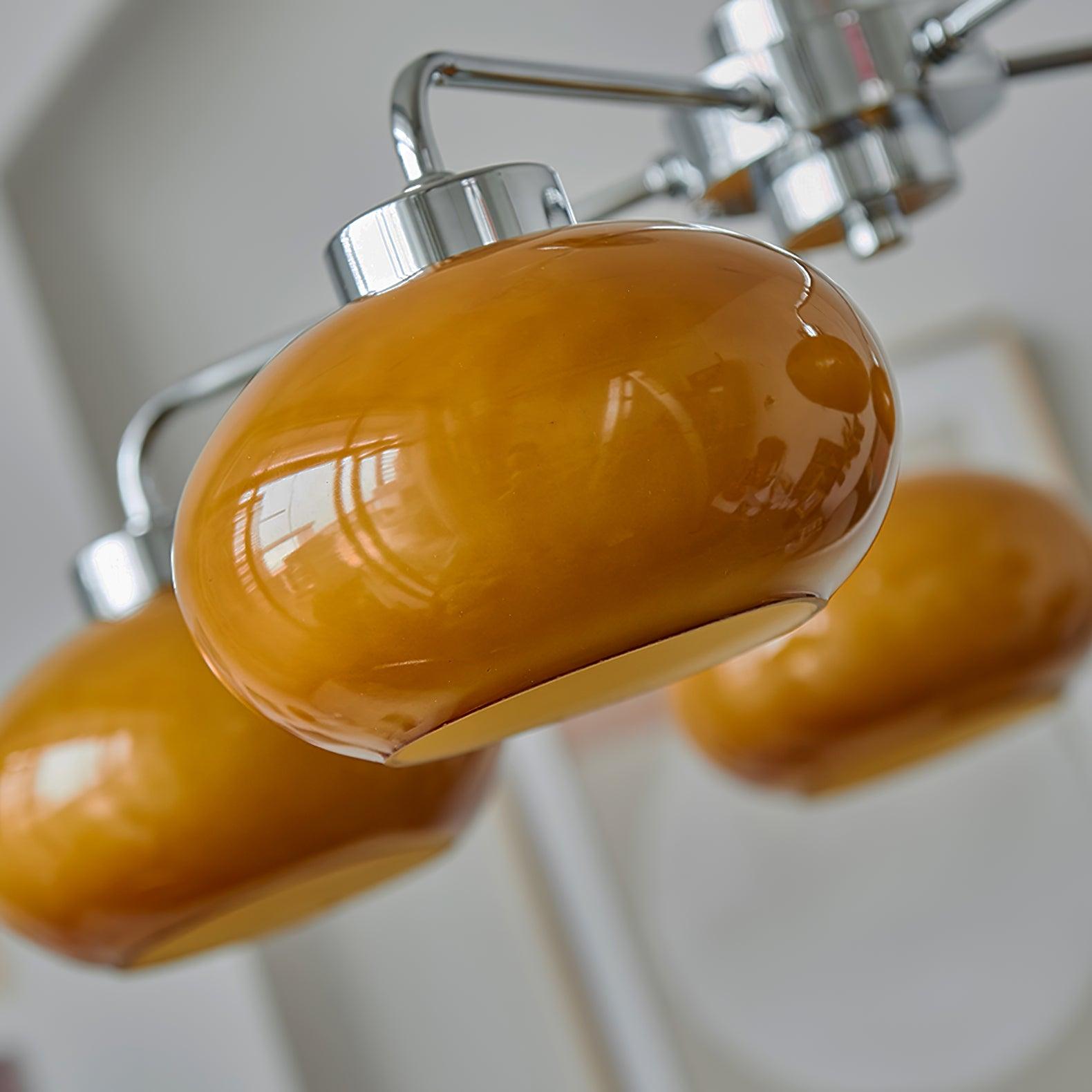 Oval Persimmon Chandelier - Letslighting