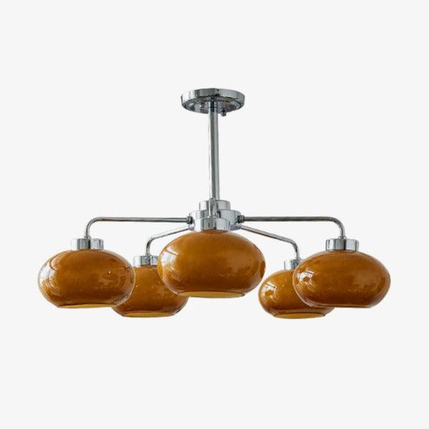 Oval Persimmon Chandelier - Letslighting