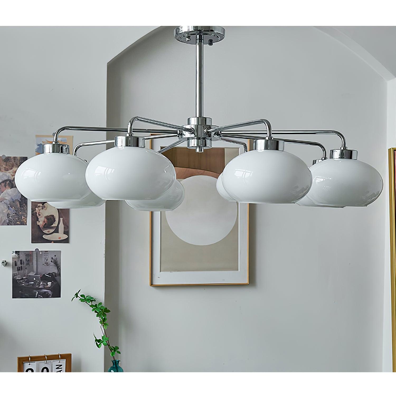 Oval Persimmon Chandelier - Letslighting