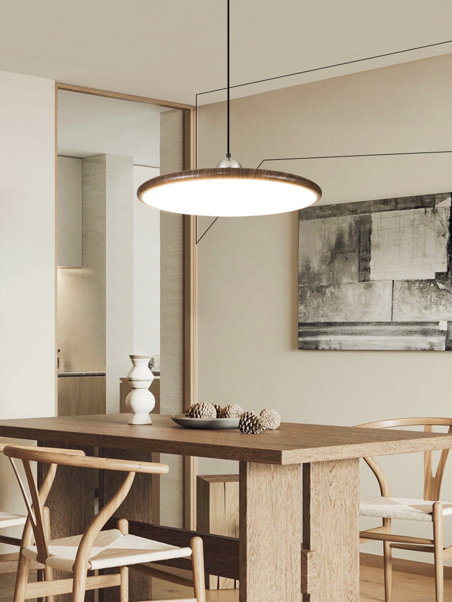Chole Minimalist Metal Pendant Light - Letslighting