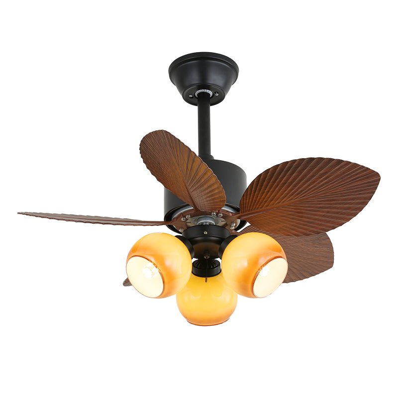 Ventilador de Techo Liora de Madera Tropical con Luz, mostrando el acabado Blanco