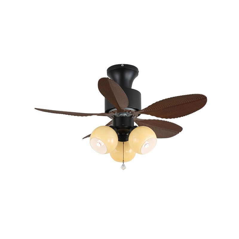 Ventilador con luz y una vibrante pantalla Naranja.