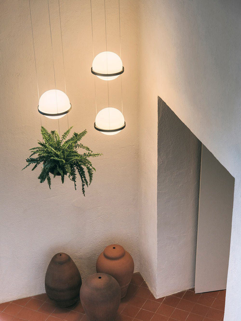Vacaria Modern Minimalist Metal Plastic Pendant Lamp - Lamp Copper
